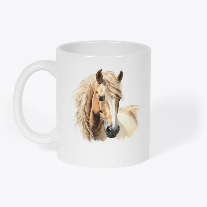 Beautiful Palomino Horse Coffee Mug Cup