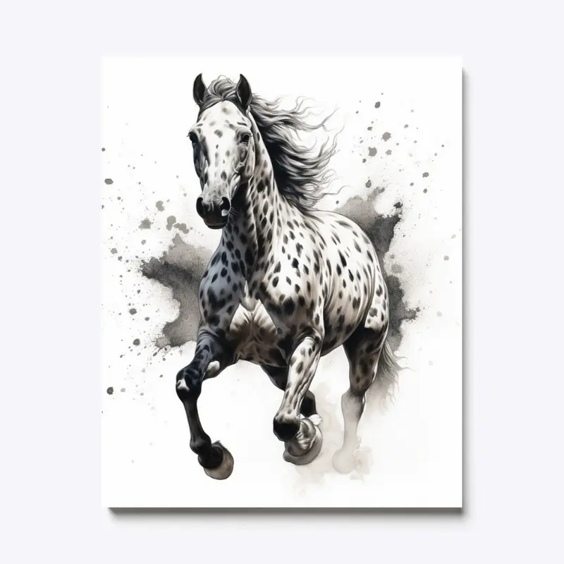 Leopard Appaloosa Horse Canvas Print #2