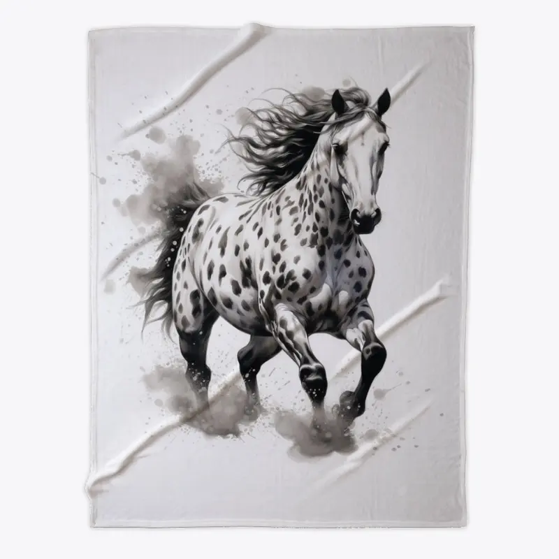 Leopard Appaloosa Horse Fleece Blanket