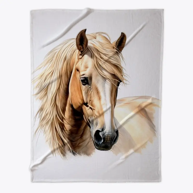 Beautiful Palomino 2 Fleece Blanket