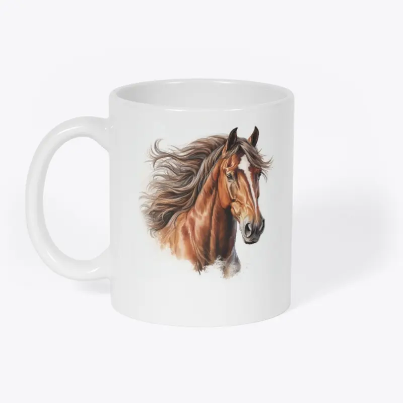 Chestnut with Star Coffee Mug Cup