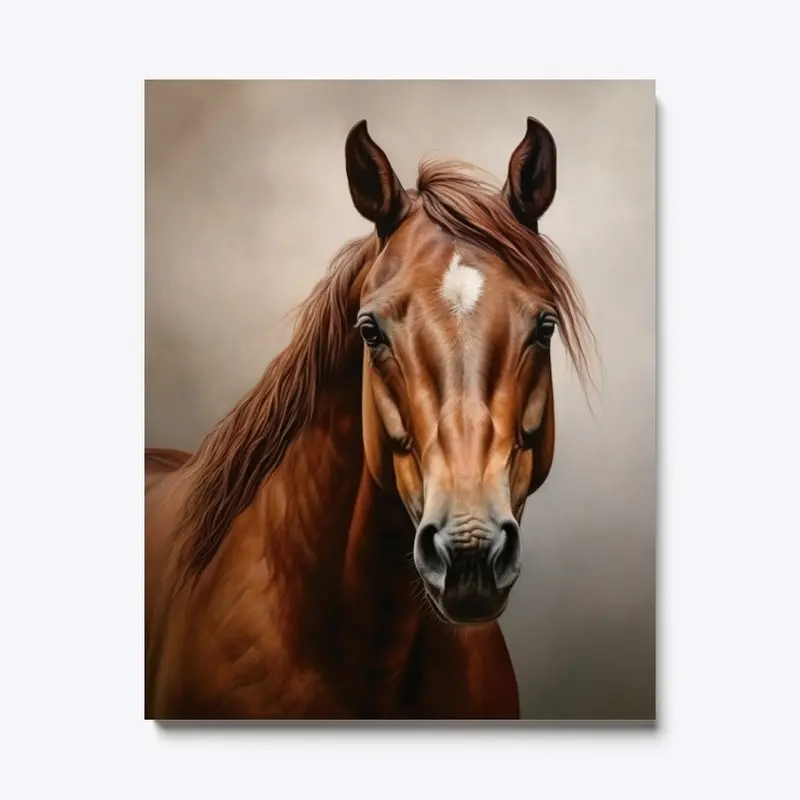 Beautiful Chestnut Horse Canvas Print